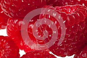 Raspberries isolated