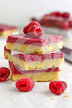 Raspberry Almond Bars