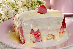 Raspberry cake