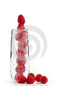 Raspberry champagne