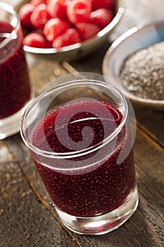 Raspberry and Chia Seed Beverage