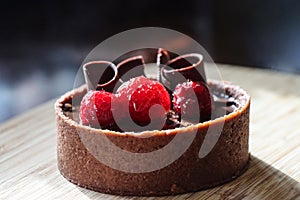 Raspberry Chocolate Tart