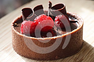 Raspberry Chocolate Tart