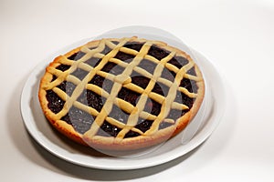 Raspberry Crostata - Italian tart photo