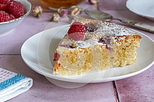 Raspberry frangipane tart