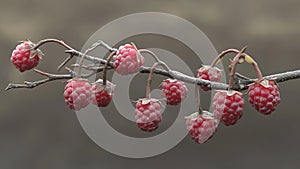 raspberry fruit plant tree background