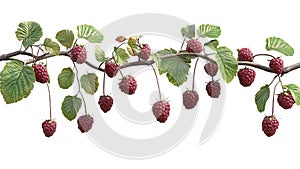 raspberry fruit plant tree background