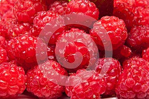 Raspberry fruits