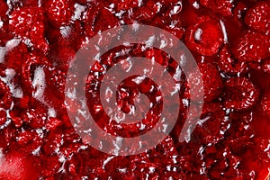 Raspberry jelly cake