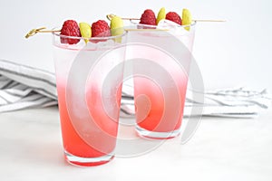 Raspberry Key Lime Italian Sodas