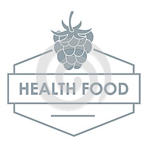 Raspberry logo, simple gray style