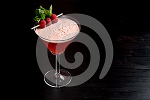 Raspberry martini cosmopolitan cocktail drink