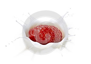 Raspberry Milk Splash