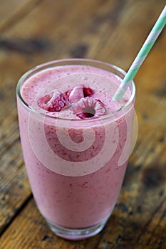 Raspberry milkshake