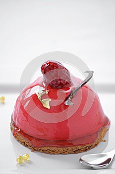Raspberry mousse