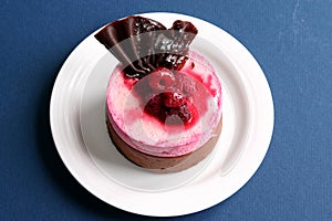 Raspberry mousse