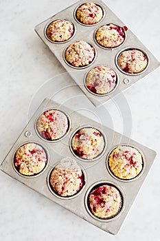 Raspberry Muffins Fresh From Oven
