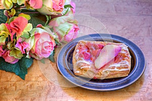 Raspberry and Pear Pastry