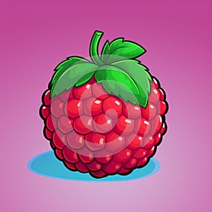 Raspberry Pixel Art: Retro 8-bit Game Item