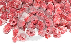 Raspberry on snow