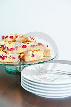 Raspberry Streusel Cake