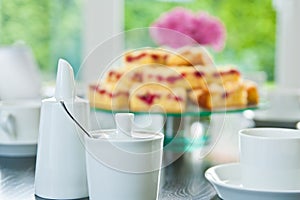 Raspberry Streusel Cake