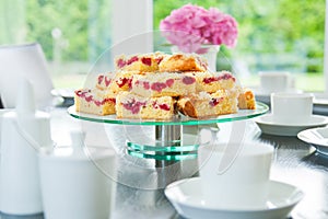 Raspberry Streusel Cake