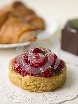 Raspberry tartlet photo