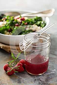 Raspberry vinaigrette salad dressing