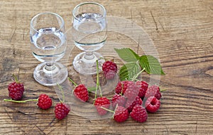 Raspberry vodka