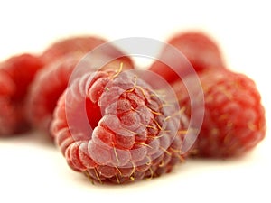 Raspberry in zoom photo