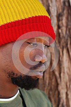 Rastafarian man