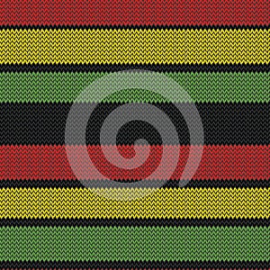 Rastafarian stripes seamless pattern