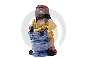 Rastaman Statuette playing konga