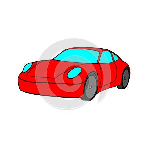 Raster Image of a Red Sports Car