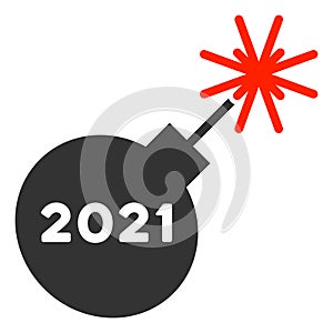 2021 Petard Raster Flat Icon