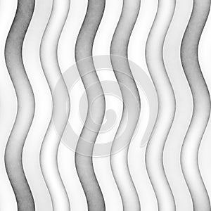 Raster Seamless Greyscale Texture. Gradient Wavy Lines Pattern. Subtle Abstract Background