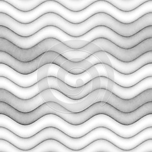 Raster Seamless Greyscale Texture. Gradient Wavy Lines Pattern. Subtle Abstract Background