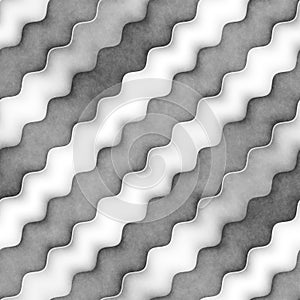 Raster Seamless Greyscale Texture. Gradient Wavy Lines Pattern. Subtle Abstract Background