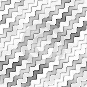 Raster Seamless Greyscale Texture. Gradient Wavy Lines Pattern. Subtle Abstract Background