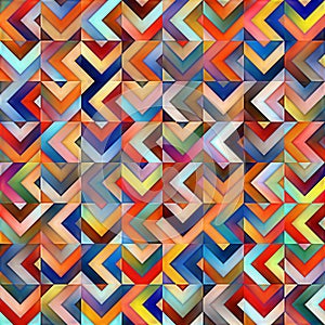 Raster Seamless Multicolor Shades Gradient Diagonal Stripes Tiles Geometric Pattern