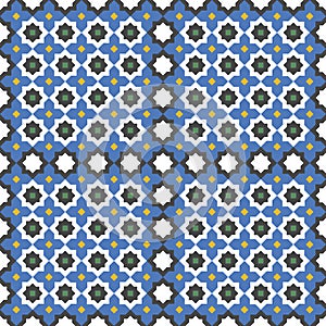 Rasterized copy: Classic Arabic Geometric seamless pattern background-mockup