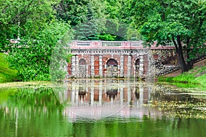 Rastrelli grotto in Lefortovo Park in Moscow photo