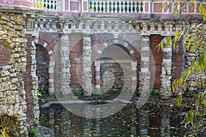 Rastrelli grotto in Lefortovo Park in Moscow