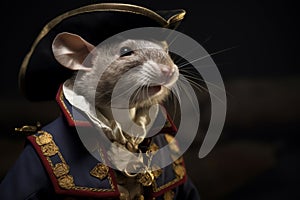 Rat as a elizabethan sea captain