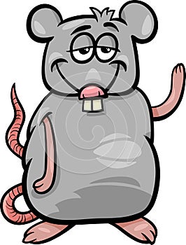 Rat character cartoon illustration