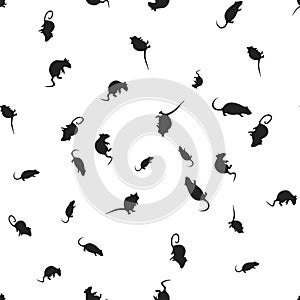 Rat Halloween pattern seamless