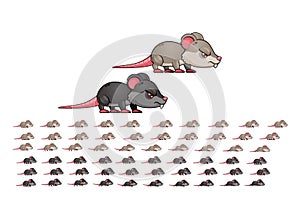 Rat Monster Animated Game Character Sprite