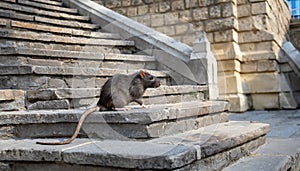 Rat plague in a city