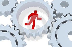 Rat running - Business concept